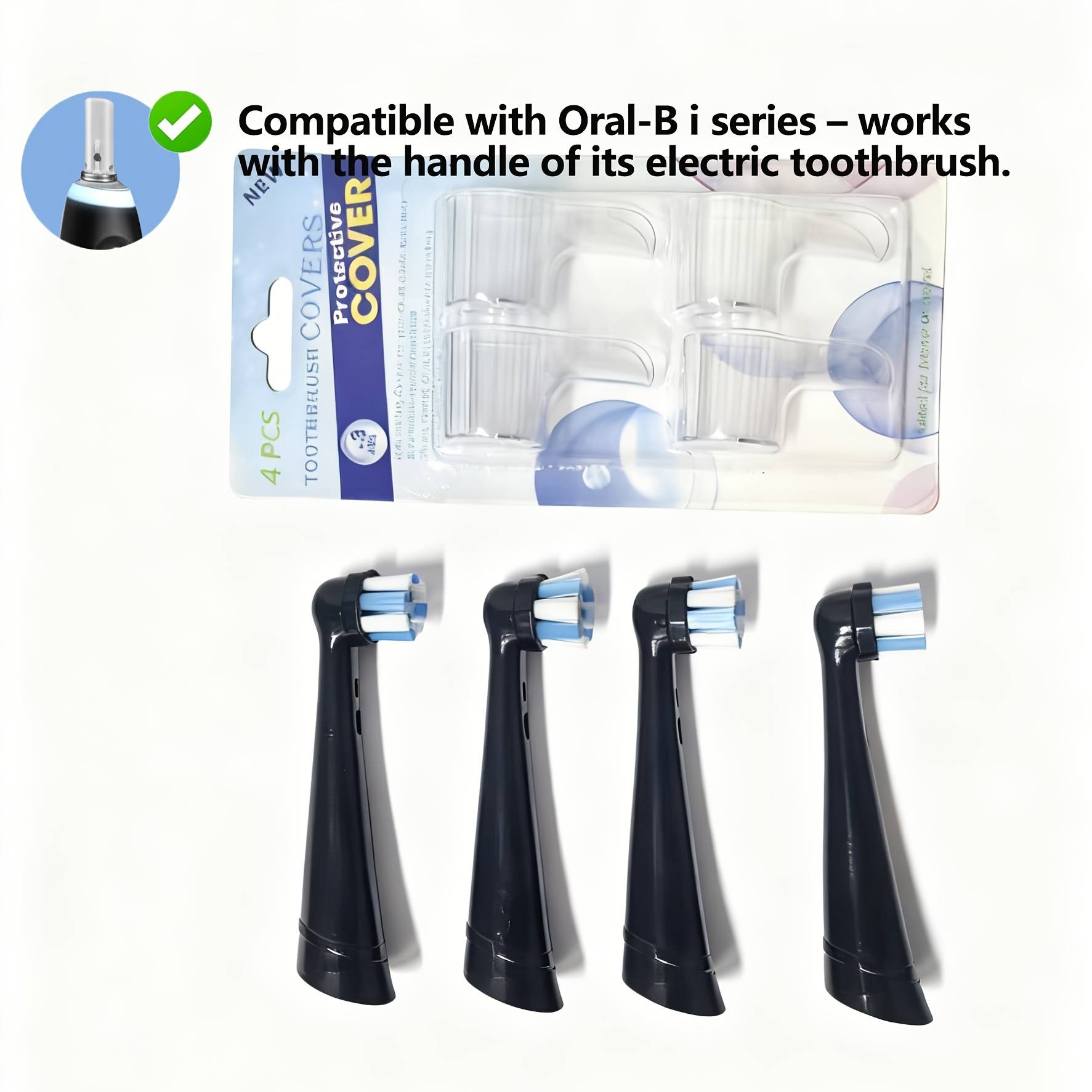 TEMU 4/8/12pcs Replacement Toothbrush Heads, Compatible With Oral-b, High-precision Electric Toothbrush Accessories, Affordable And Durable, Suitable For Home Use And Travel.