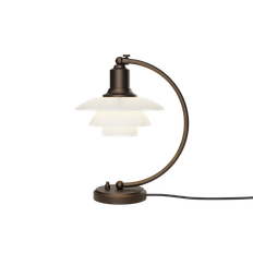 Louis Poulsen PH 2/2 Luna Aged Brass/Opal Bordlampe - Louis Poulsen