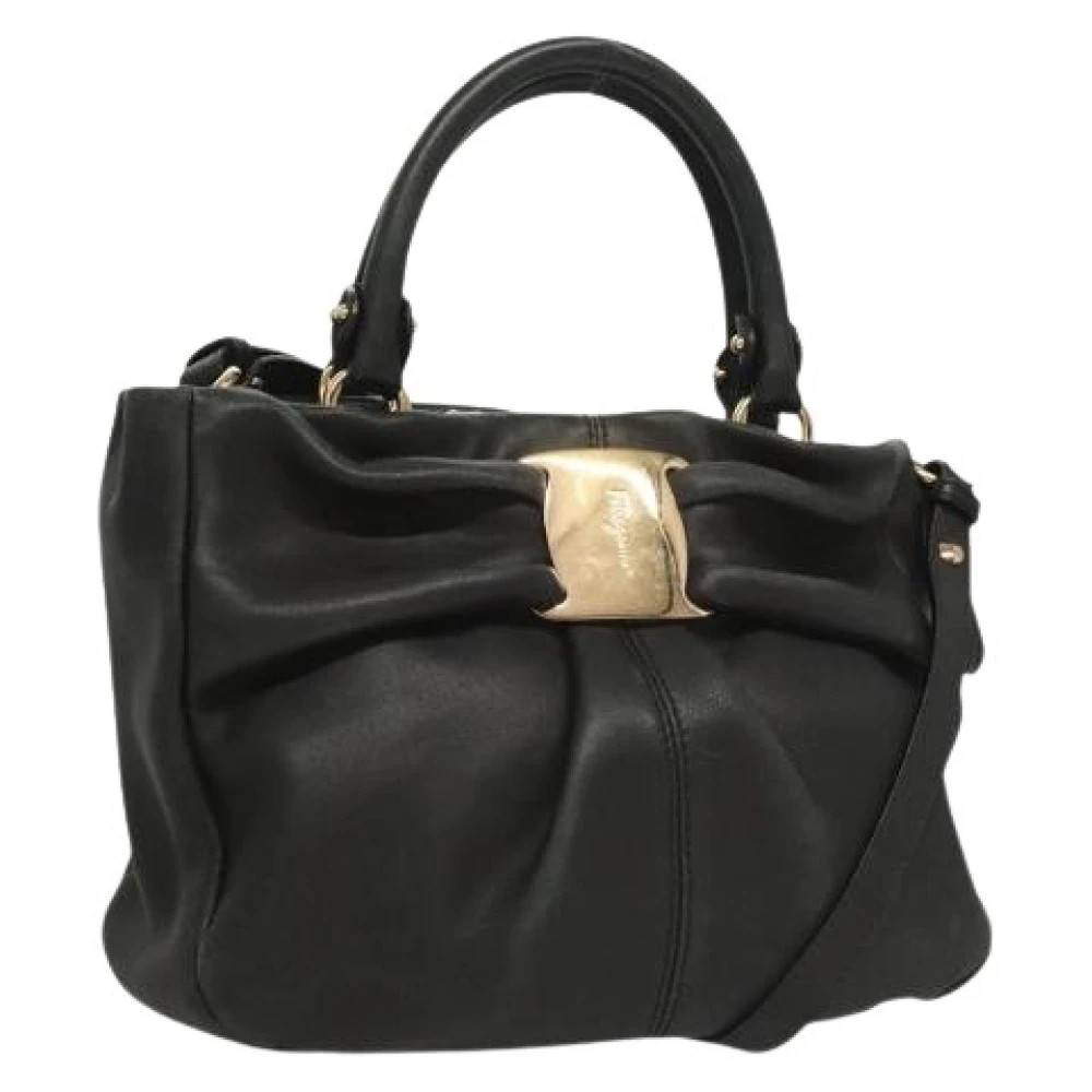 Salvatore Ferragamo Pre-owned - Pre-owned Läder Handväska Vintage - Dam - ONE Size - Läder