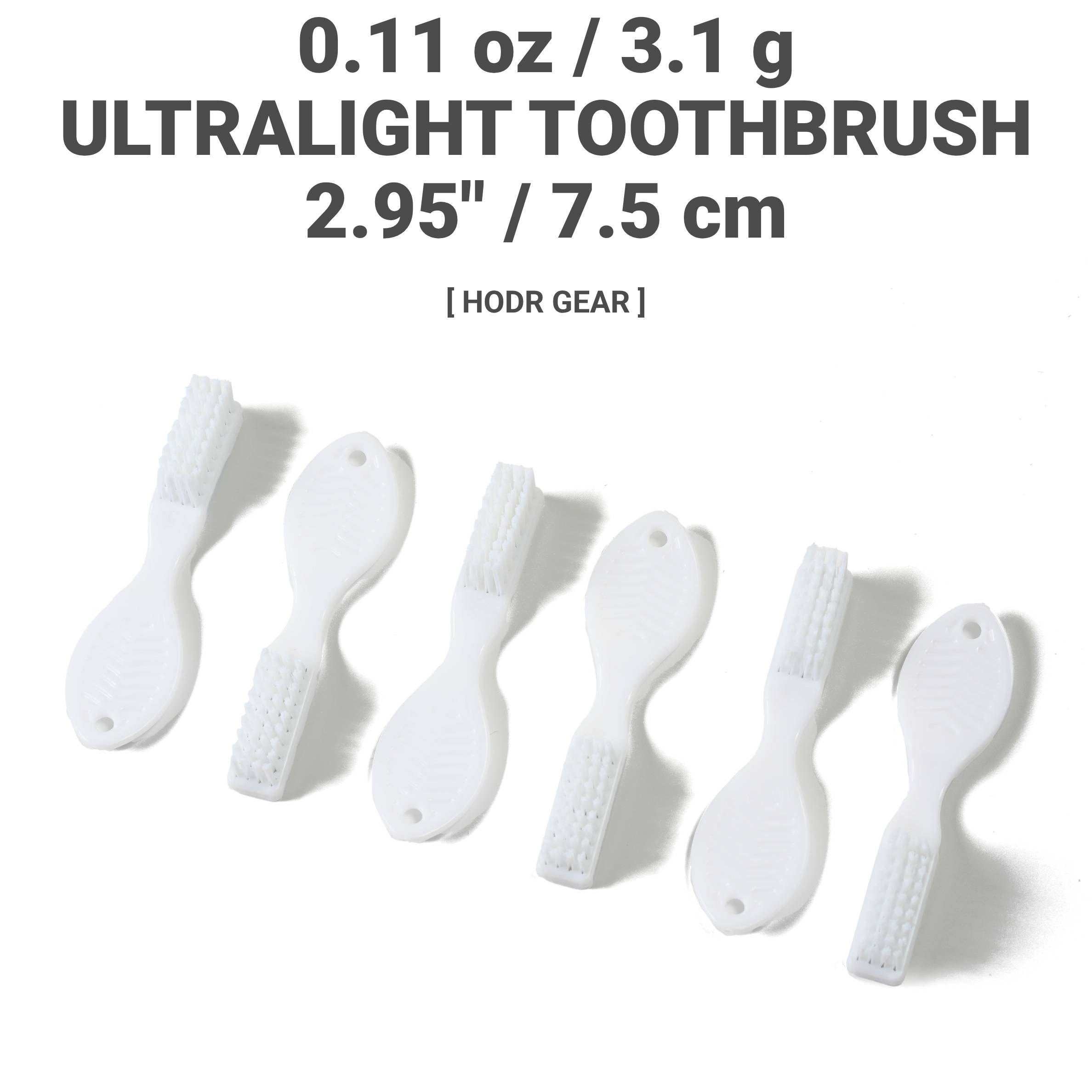 [HODR] Ultralight Toothbrush 3.1g Mini Camping Travel Toothbrush PP for Backpacking Outdoor UL Gear Ultralight Hiking Equipment