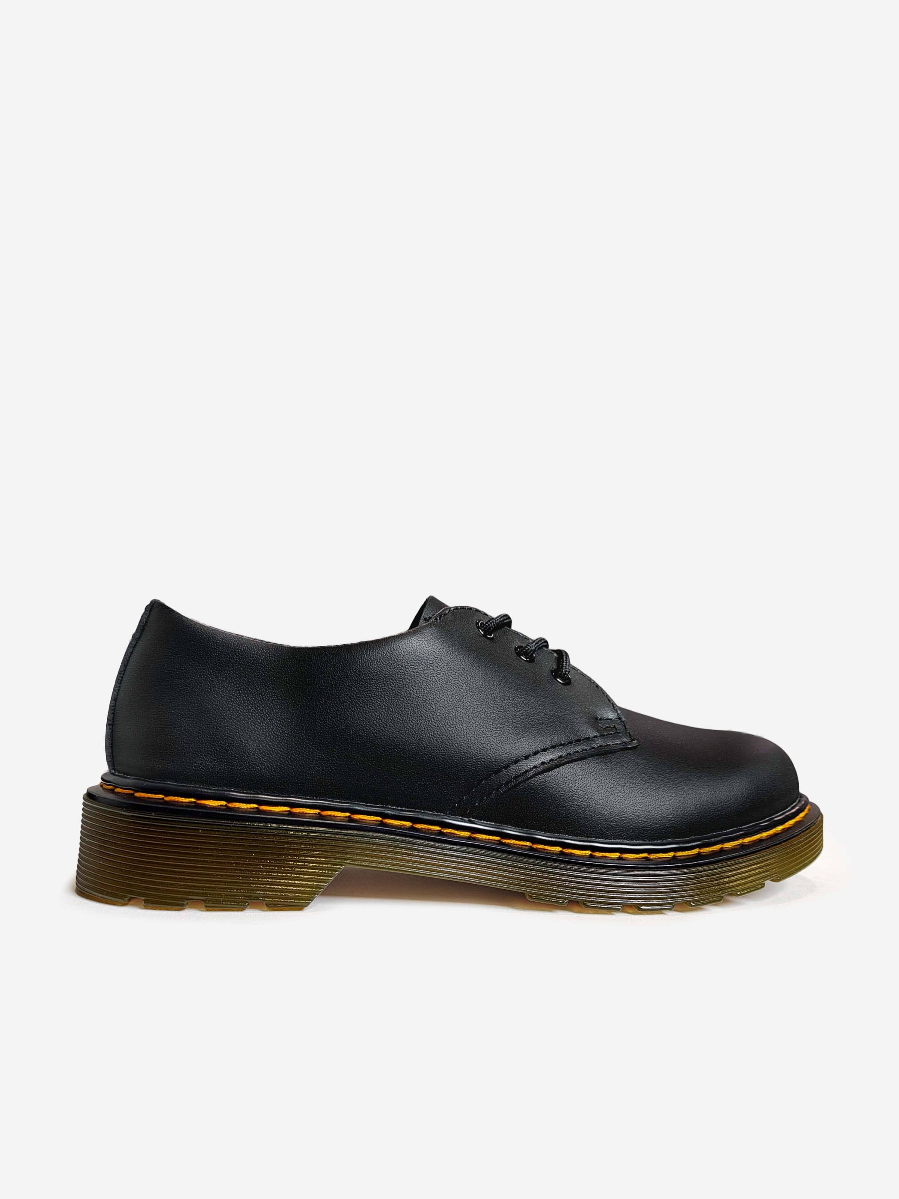 Dr Martens Girls 1461 Softy T Leather Shoes in Black - Black / EU 35 UK 2.5