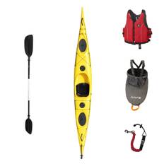 Kajakpaket Vento Ocean 5.0 | Kajak inkl. tillbehör, Gul / S/M (50-70kg)