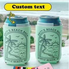 Tropical Bachelorette Party, Custom Can Cooler, Beach Bach, Beach Bachelorette Party, Beach Party, Bachelorette Party Favor, - Multifärgad (Lång burk (11,8x7cm),Kort kruka (10x7cm))