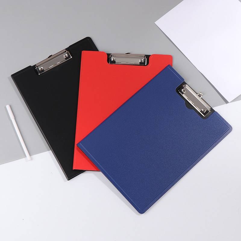 A4 papper med hängande hål metallklämma skrivpapper brevpapper mapp fil dokument pappershållare konferens tillbehör - Blå