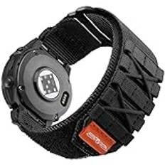 Bandletisk 26 mm rem för Garmin Fenix 7X Pro Solar/7X Pro/7X Solar/7X/6X Solar/6X Pro/6X/5X Plus/5X, M, nylon