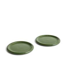 HAY - Barro Plate, Set of 2 Ø24 Green - Spisetallerkner - Pereira Office - Grøn