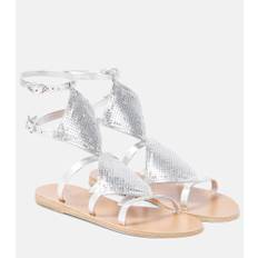 Ancient Greek Sandals Alki leather sandals - silver - EU 37