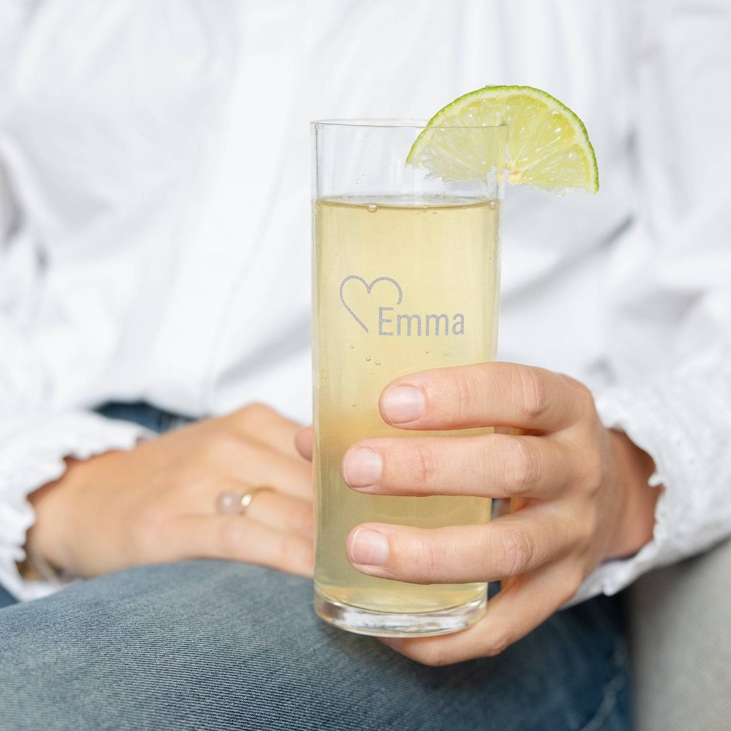 Personligt plastik highball glas - Indgraveret