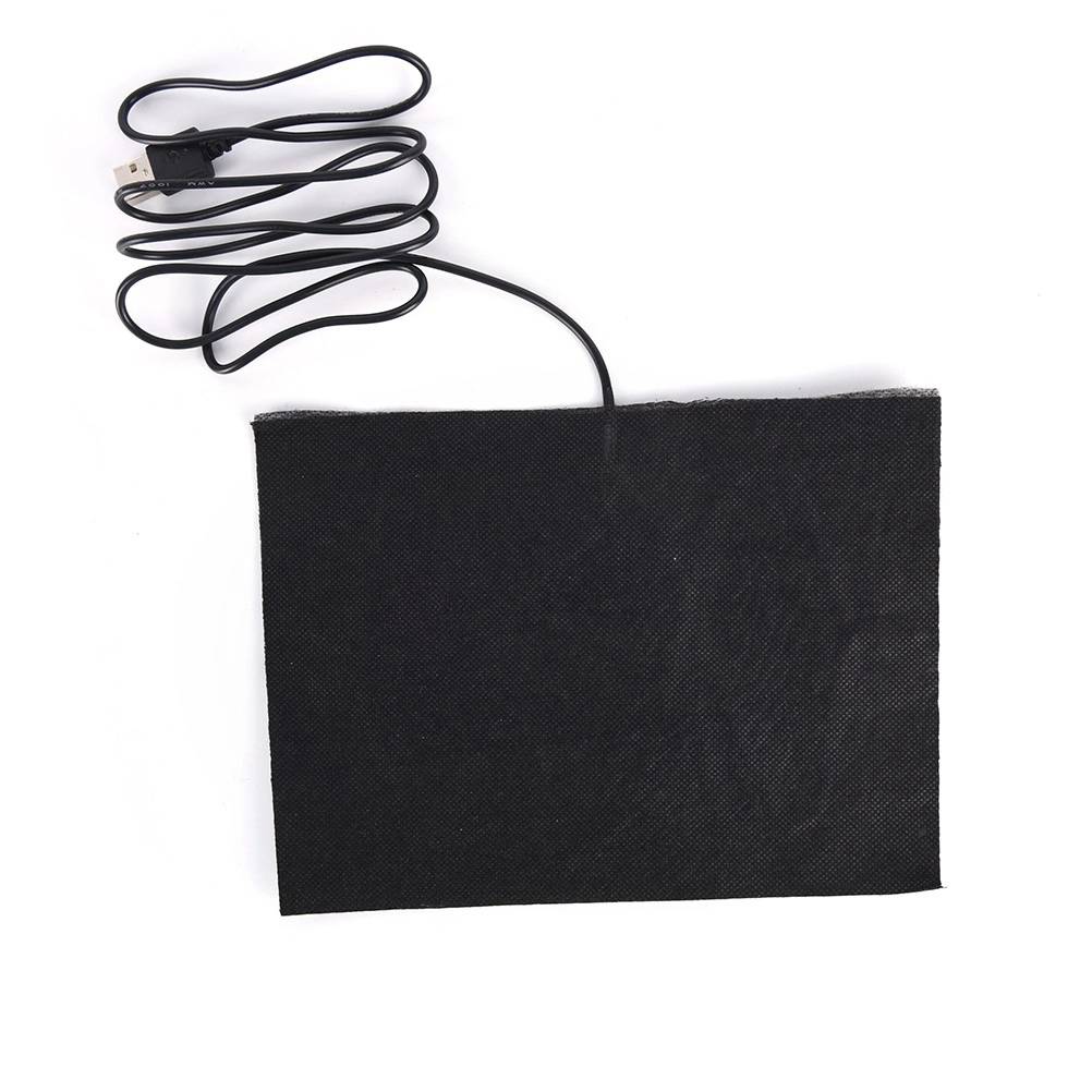 1 st 5v kolfiber uppvärmning pad hand varmare usb värme film elektrisk vinter infraröd feber värmematta - 15 x 20cm