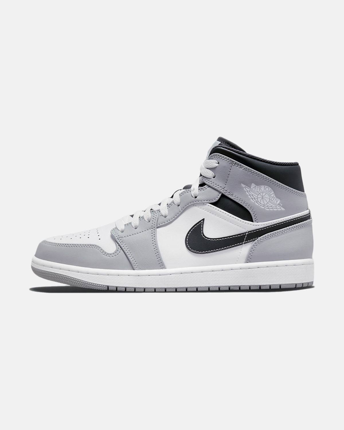 Nike Air Jordan 1 Light Smoke Gray Mid - 554724-078 / 554725-078 41 - Grey