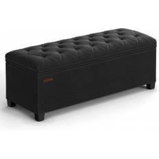 Sittbänk med förvaring 110 cm – 103L volym, tuftad design & 300 kg kapacitet
