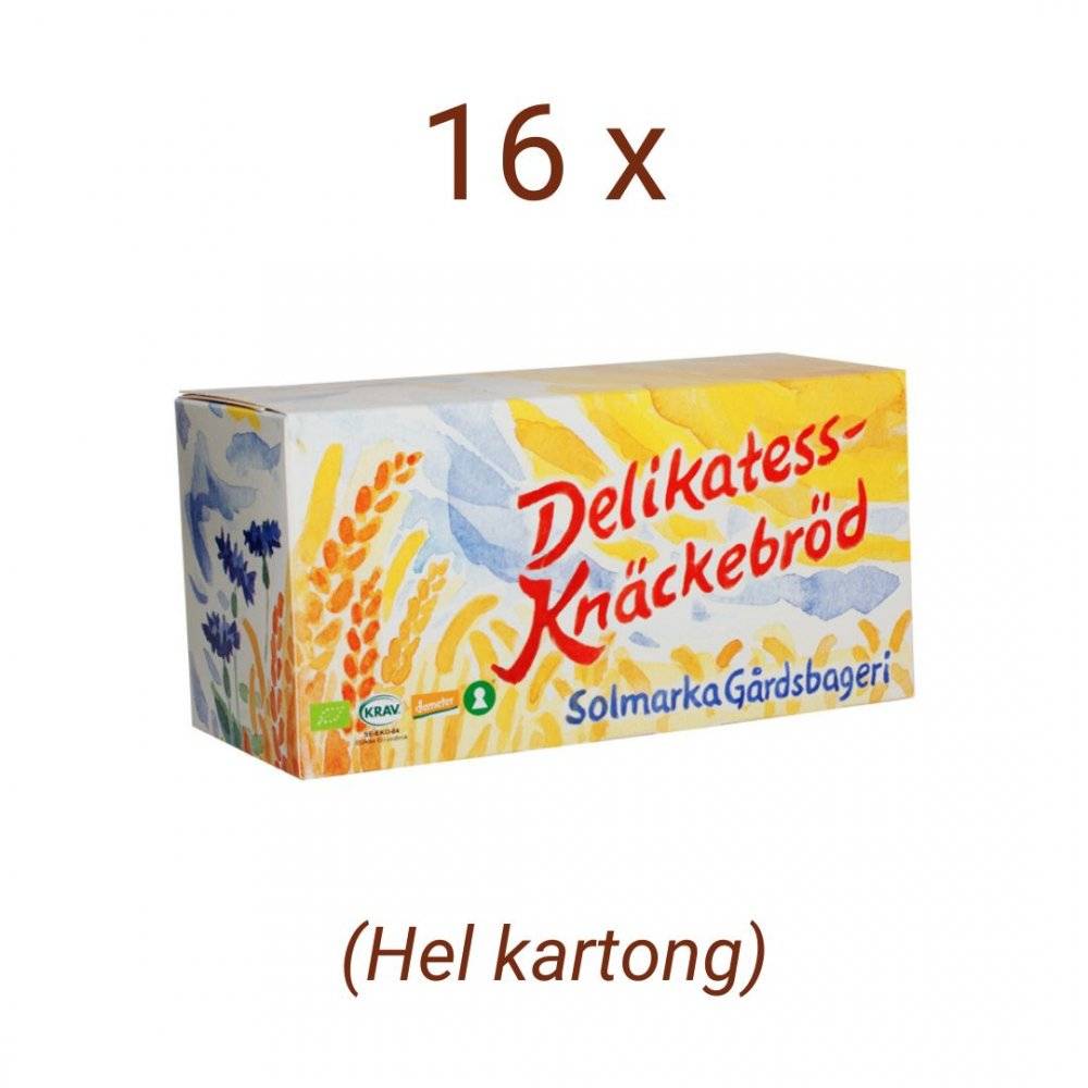 Hel krt Delikatessknäckebröd 220 g - Solmarka Gårdsbageri
