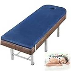 madrass fyrkantig/rund/trapetsformad huvudmadrass för spasäng avtagbart och tvättbart massagebord kuddöverdrag utan säng med andningshål 8 cm lägg till (storlek: 70 x 180 cm Färg: vinröd T)