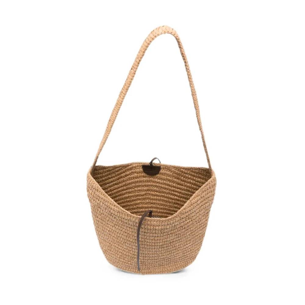 The Row Alma Skuldertaske - Tasker - Dame - Beige - ONE SIZE - Uld