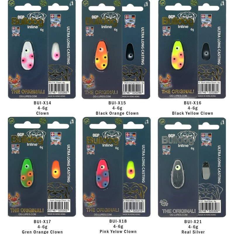 OGP Bulldog Inline - Gennemløber til put and take - 4g / Inline - Real Silver
