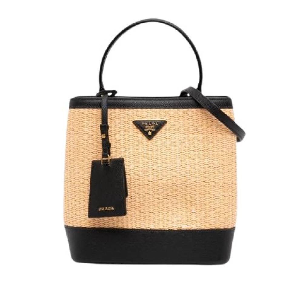 Prada Vintage Pre-owned Satchel - Vintage - Dame - Beige - ONE SIZE - Uld