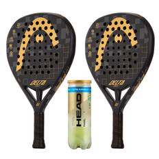 Head Padel Pakketilbud (Head Graphene 360+ Delta Gold + Head Padel Pro S+) - Sort