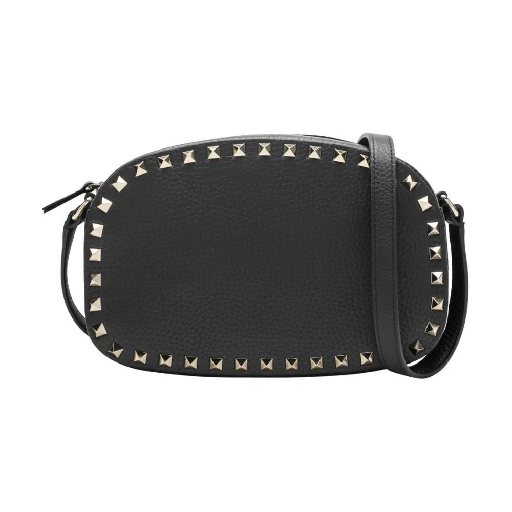 Valentino Garavani Lille Rockstud skuldertaske - Tasker - Dame - Sort - ONE SIZE - Uld