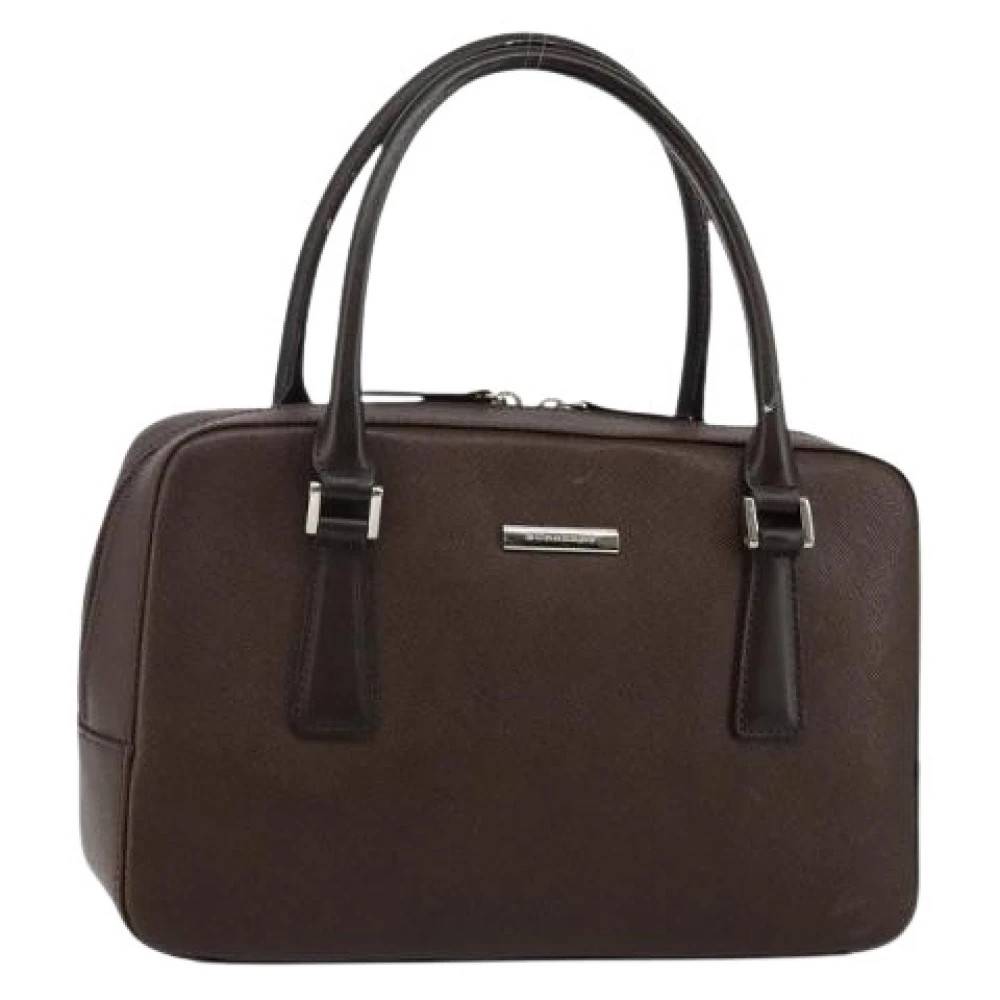 Burberry Vintage Pre-owned håndtaske - Vintage - Dame - Brun - ONE SIZE - Læder