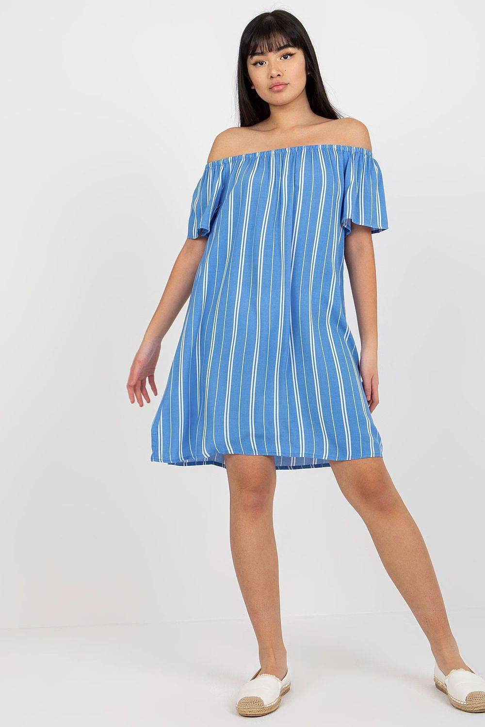 Spanish Summer Dress for Women - blue / L (L)