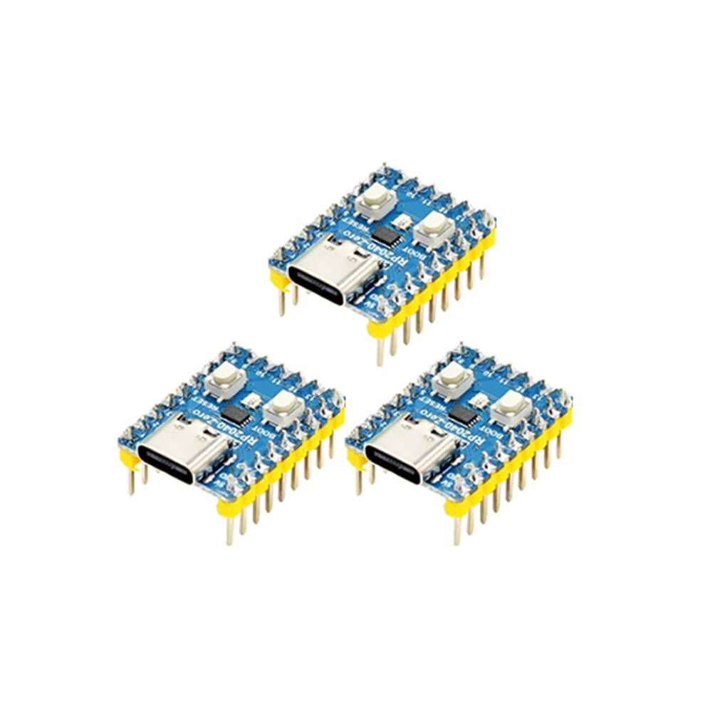 RP2040-Zero Microcontroller Development Board for Raspberry Pi RP2040 Dual-Core Cortex M0+Processor 2MB Flash 3Pcs