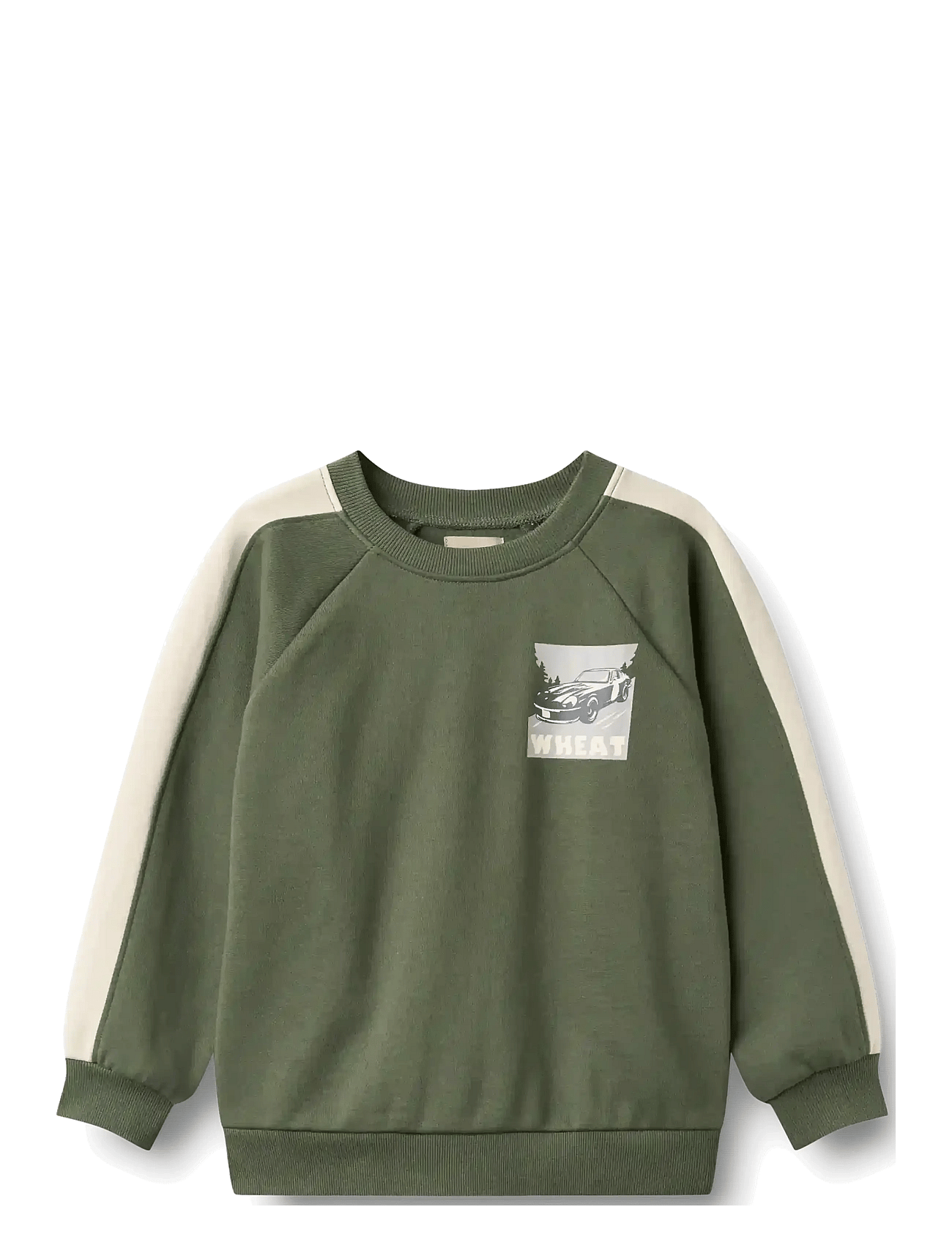 Wheat Sweatshirt L/S Zac - Khaki green - 110