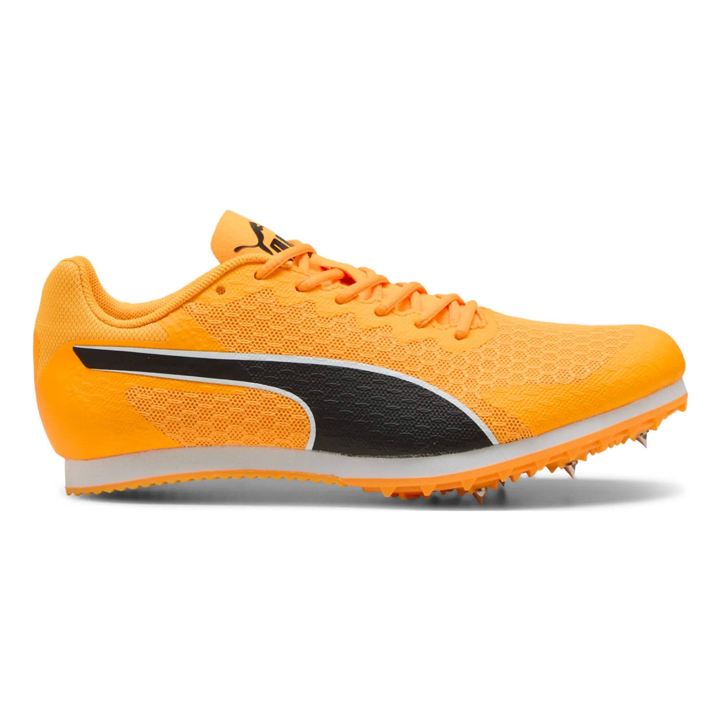 Puma EvoSPEED Star 9 Spike Shoes Kids-Orange,Black, Size 4