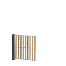 Wimex Trend lamelhegn med stolpe, termofyr, 99,5 x 99,3 cm