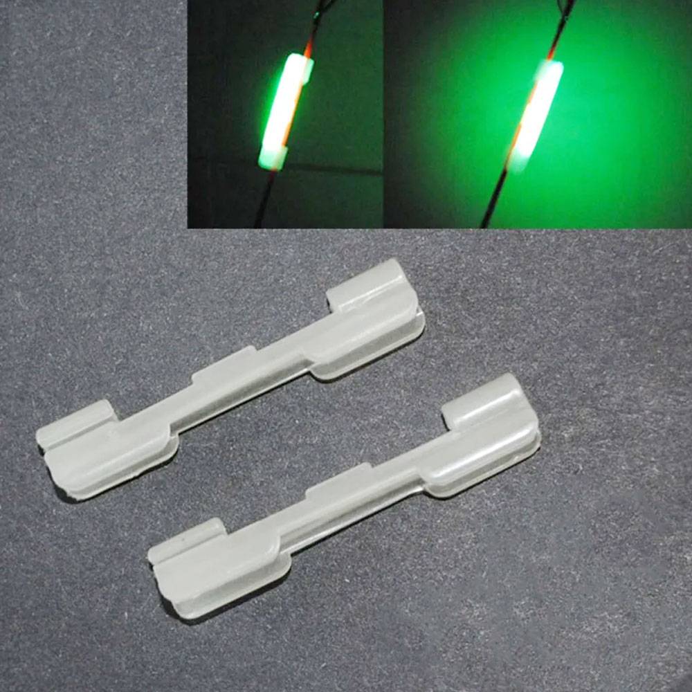 10pcs Night Fishing Rod Tip Light Holder Clip Used on Fishing Rod Feeder for Chemical Fluorescent Light Stick Fishing Glow Stick