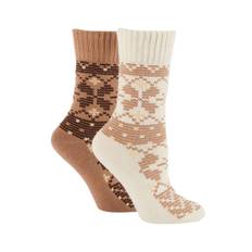 Wild Feet Wild Feet Chunky Fairisle termosokker 2 pakke