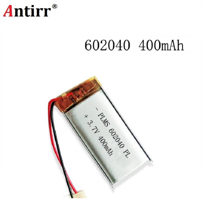 3.7v 500 mah 602040 litiumpolymer li-po li ion uppladdningsbara battericeller för mp3 mp4 mp5 gps psp mobil bluetooth