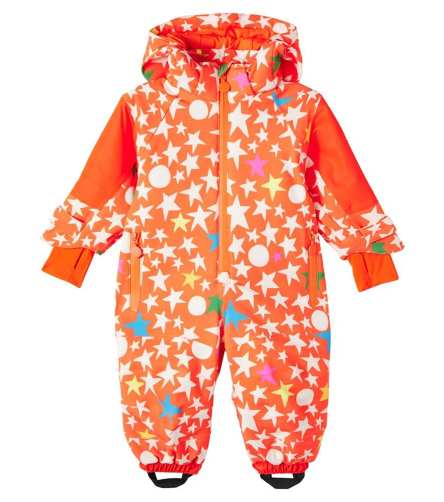 Stella McCartney Kids Bebé - chaqueta de esquí estampada - naranja - M 18