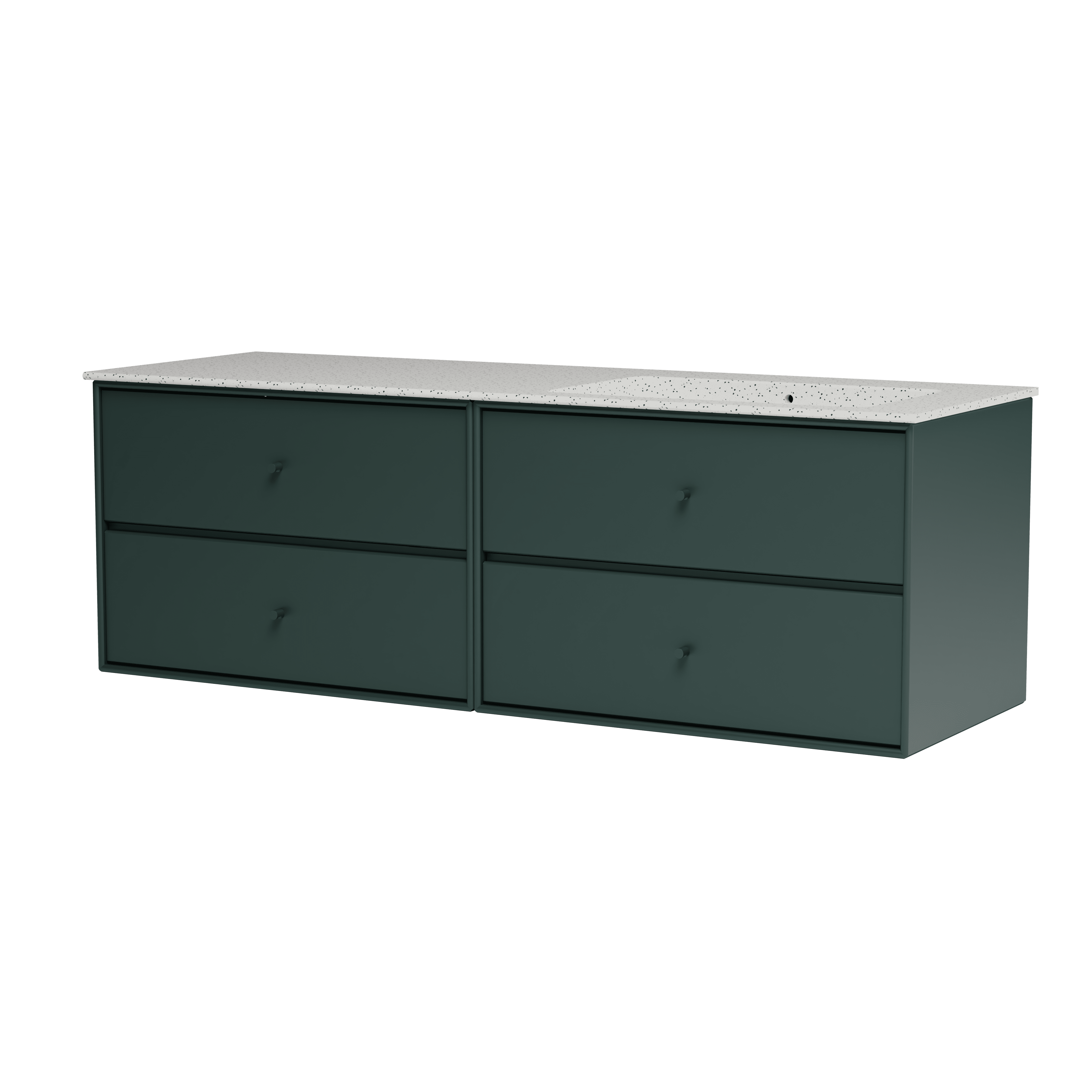 Montana Basin SU2402 – badmodul med vask, 141 cm Black Jade - Jacobsen Plus