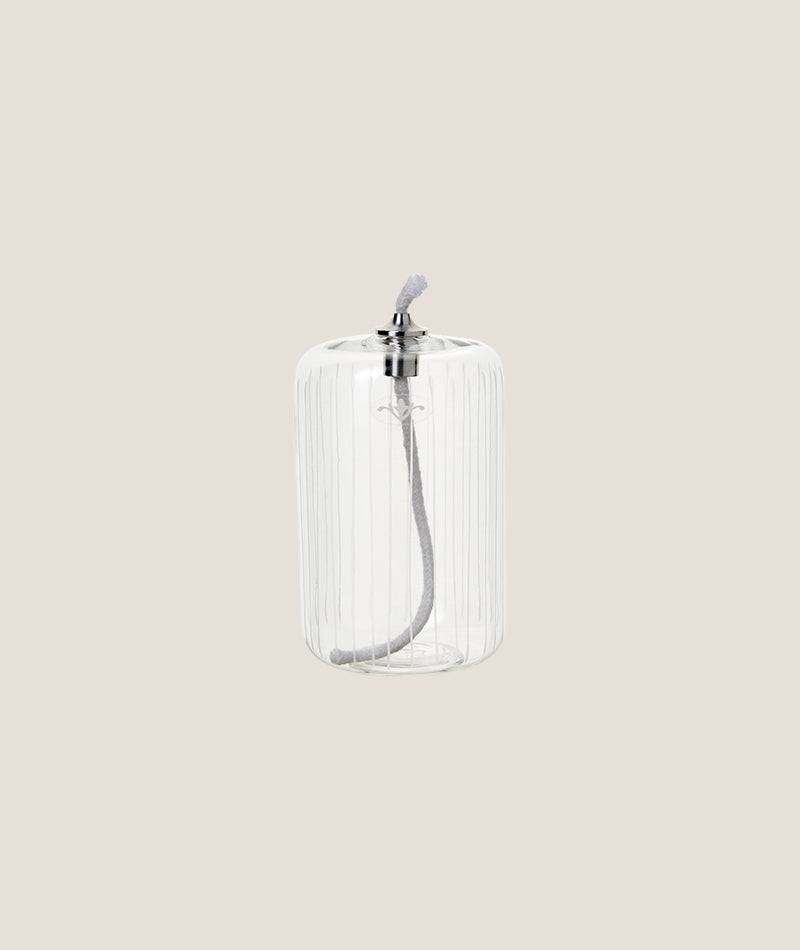 Oljelampa Cylinder formad Randig M