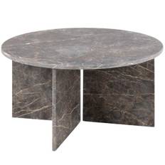 Vega marmor sofabord - 90 - marron brown