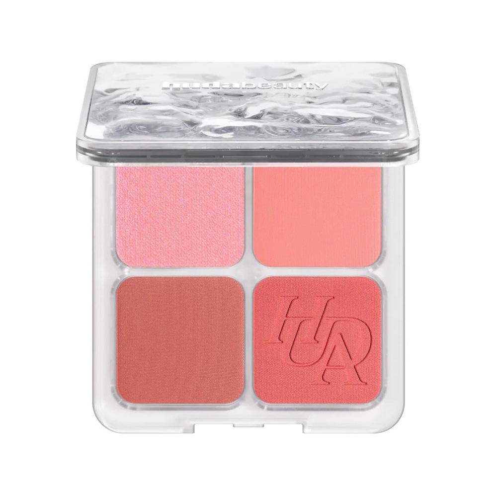 Skönhetsblush och highlighters-palett 4-färgs highlighter- och blushset Naturlig lyster Skimmer Ansiktspalett