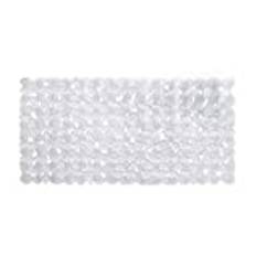 PEPE Mobility Halkfri badkarsmatta (72 x 33 cm) med sugkoppar, steneffekt, transparent
