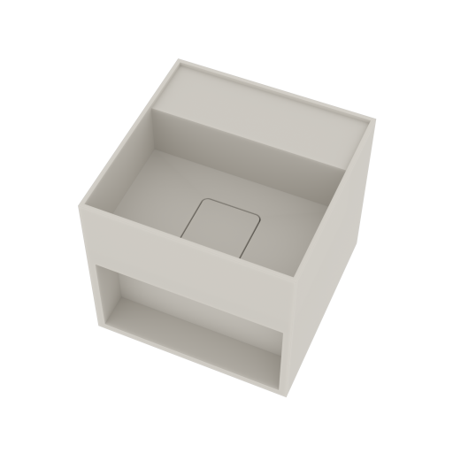 Ideavit SolidBliss-30SH håndvask, 30x30 cm, mat hvid