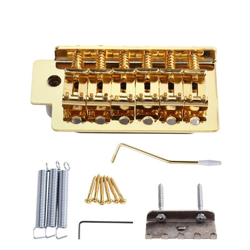 FSTE-51.5Mm Vintage SQ ST Guitar Tremolo Bridge 6-Screw Assembly For Fender Squier/ Stratocaster Electric Guitar