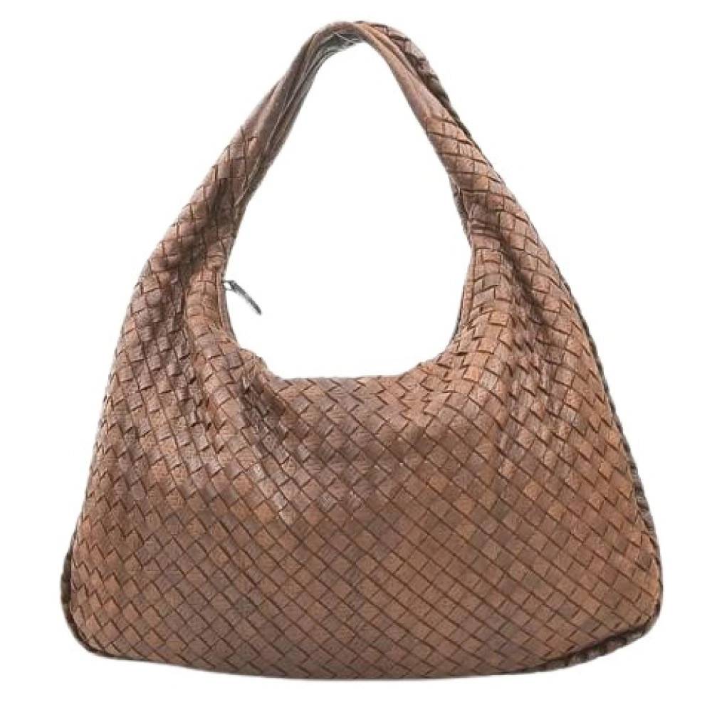 Bottega Veneta Vintage Pre-owned Vintage Intrecciato Skuldertaske - Vintage - Dame - Brun - ONE SIZE - Uld