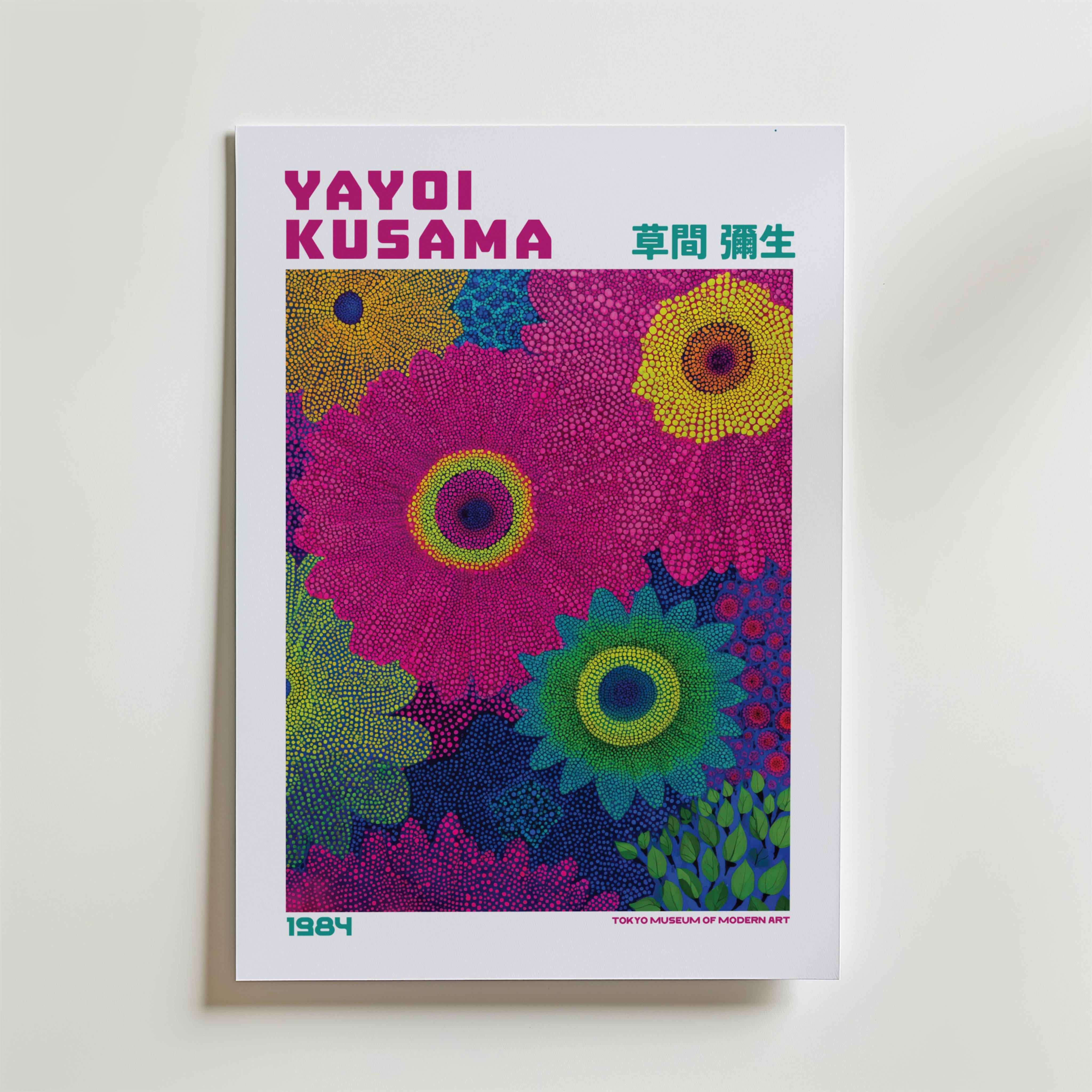 Yayoi Kusama Vivid Bloom Harmony 1984 Poster - Fine Art Poster 13x18 cm