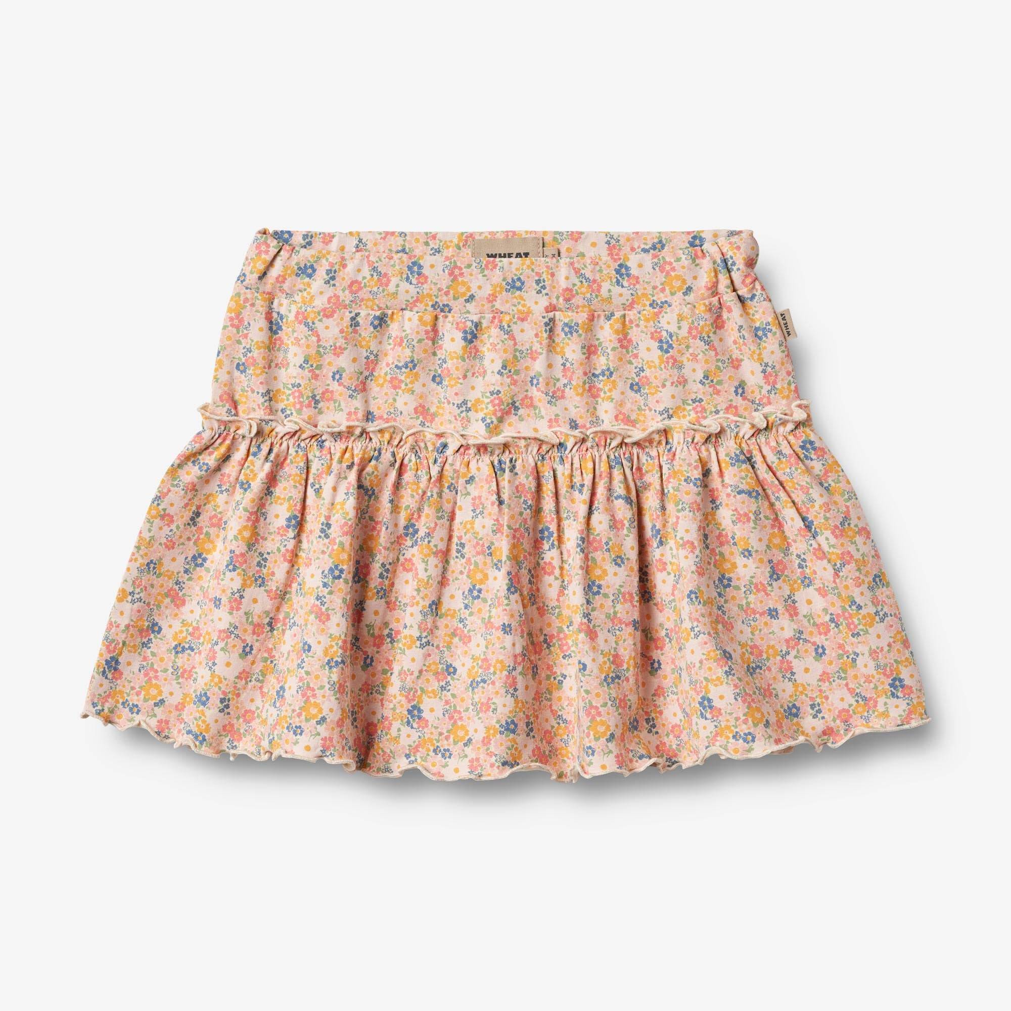 WHEAT® - Jersey Nederdel Susie - multi flowers - Str 122.