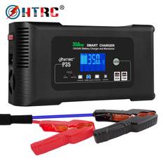 HTRC Large Power 35A 12V 24V Car Battery Charger for Moto Truck Motorcycle AGM Lead Acid PB GEL LCD Display Smart Chargi