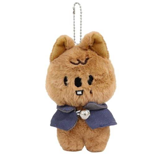 FiveMileBro Stray Kids SKZOO Plüschpuppe 12cm 'Magic School' Schlüsselanhänger & Rucksackanhänger - Niedliches SKZOO Kuscheltier Sammlerstück (bear)