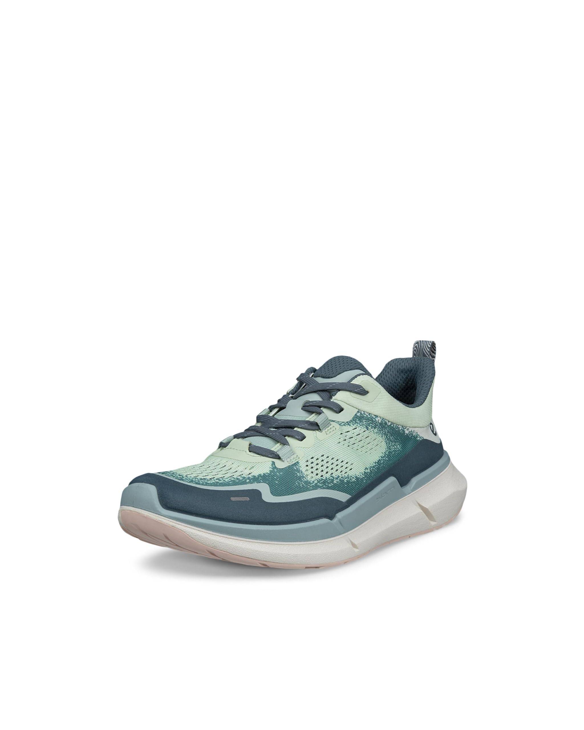 ECCO BIOM 2.2 W Women's Genuine Leather Sneakers, 83091361429, PAVEMENT/MATCHA/TROOPER, Size 24.0 cm, 3E