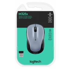 Maus Logitech M325s, Wireless, Optisch, Light Silver, 1000 dpi, 3 Tasten