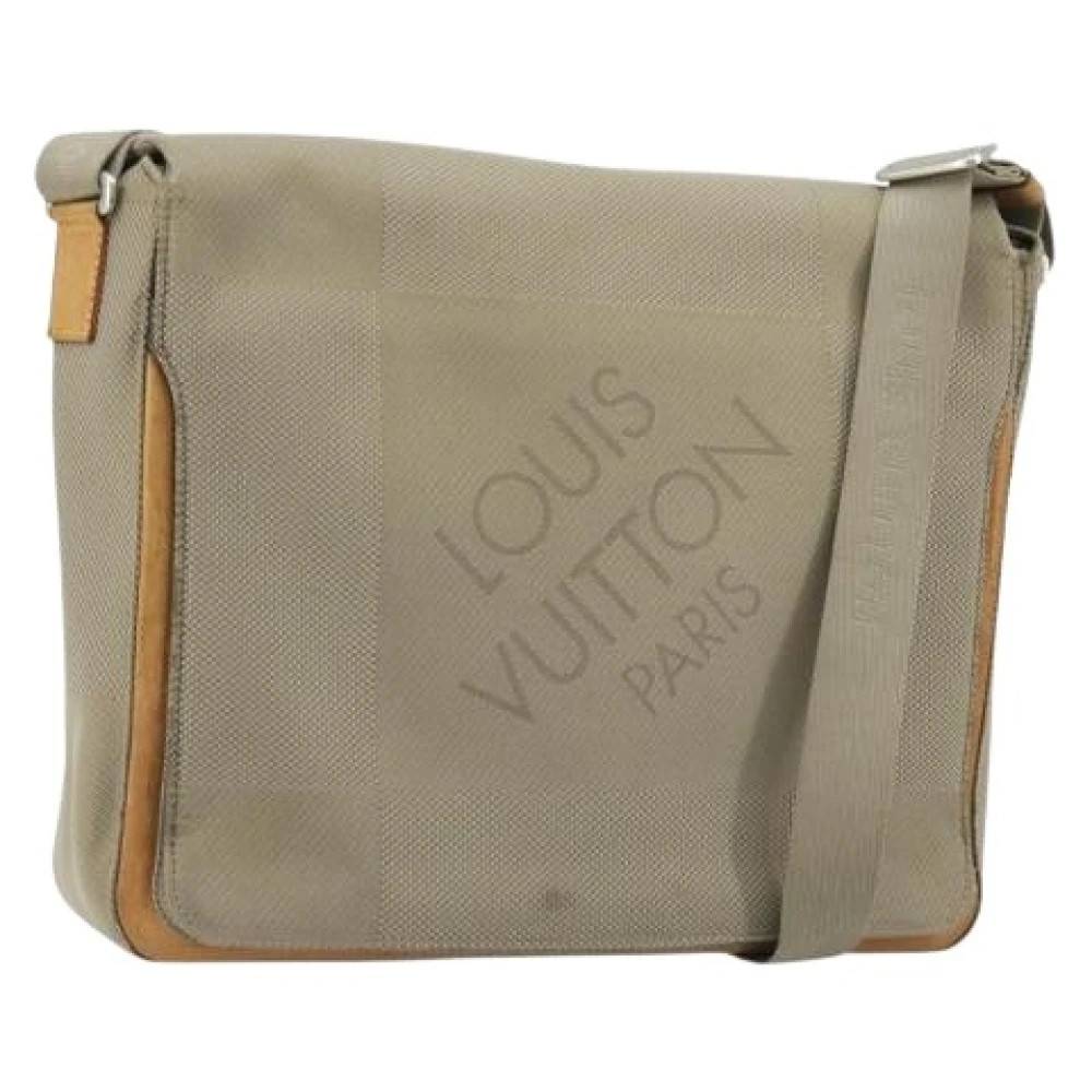 Louis Vuitton Vintage Pre-owned Damier Geant Canvas Skuldertaske - Vintage - Dame - Beige - ONE SIZE - Uld