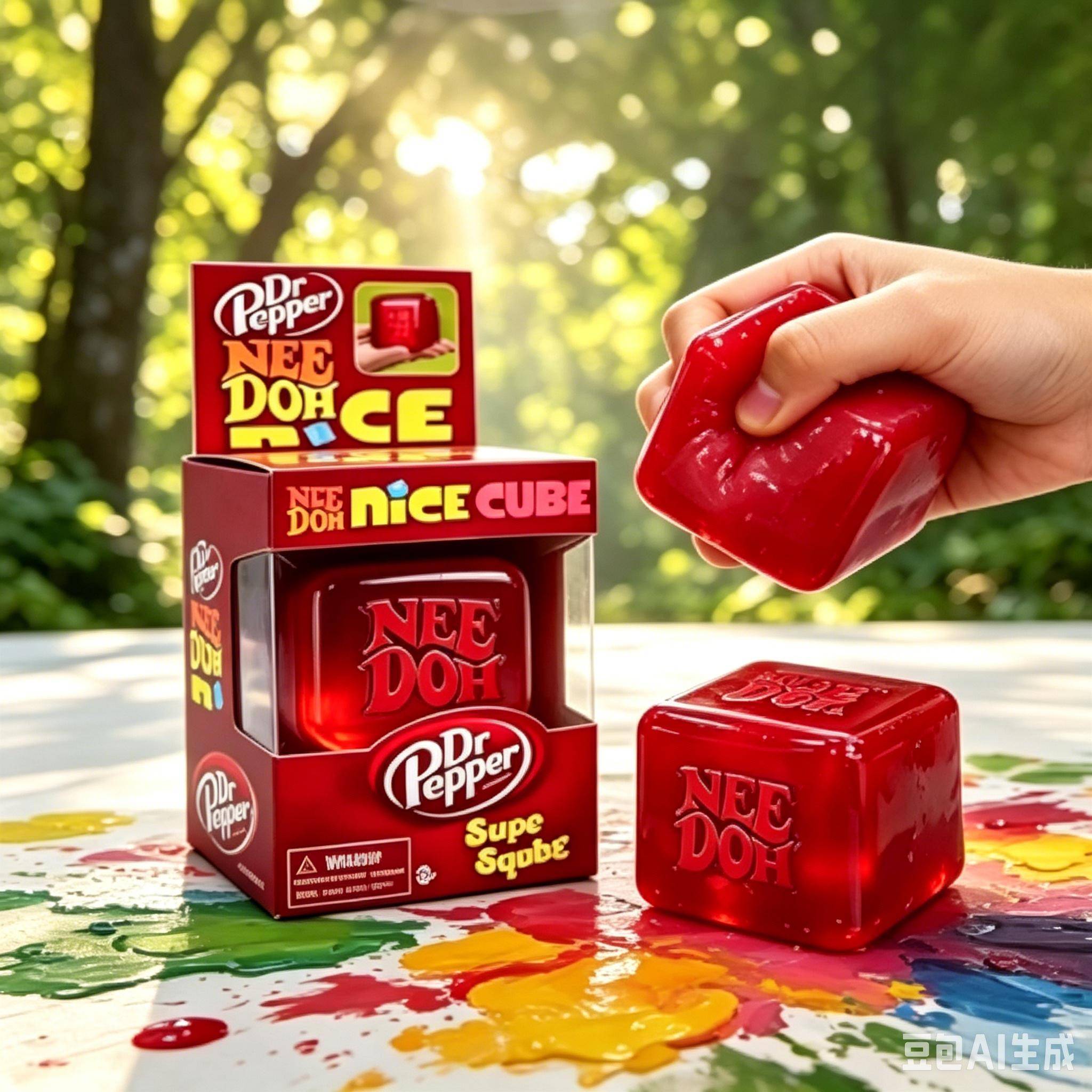 NeeDoh Nice Cube Sensorisk Klämleksak - Fingertopp Stressavlastande Klämleksak för Vuxna