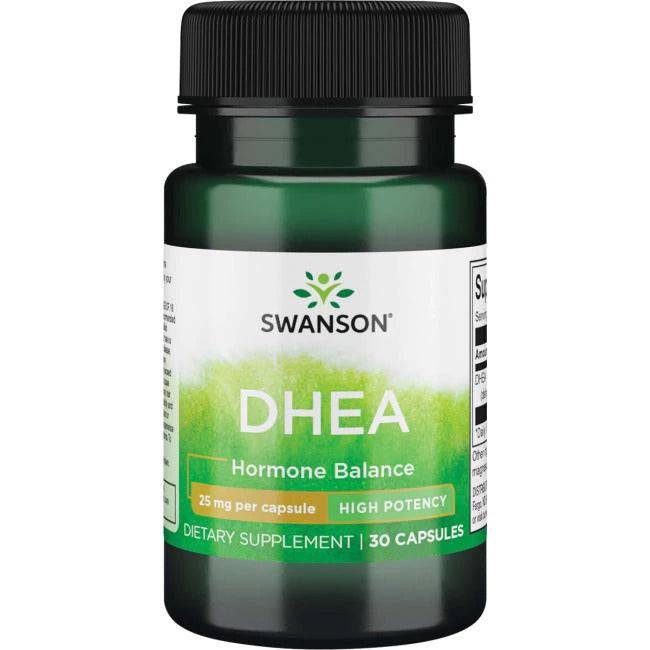 DHEA 25 mg, 30 kapslar Swanson