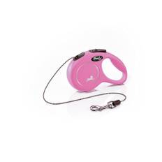 Flexi New Classic Cord Dog Lead - Small 5m (Pink)